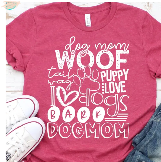 Dog Mom (white design)