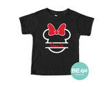 Mickey / Minnie head with Name