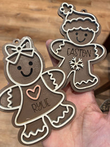 Gingerbread boy or Girl Ornament