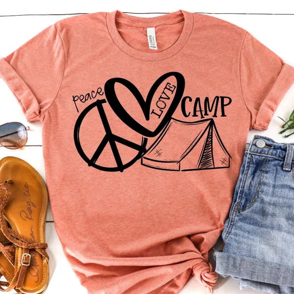 Peace Love Camp (black design)