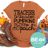 Teacher to the cutest pumpkins(black design)