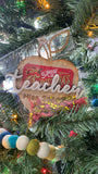Teacher gift card Ornament