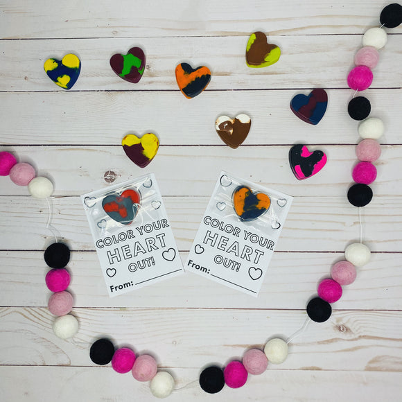 Valentine Heart Crayons