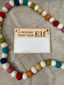 Message from your Elf Sign