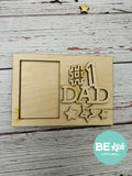 Father's Day Wood Paintable Picture Frame