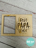 Father's Day Wood Paintable Picture Frame